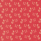 Petals & Polka Dots fabric with rose hips florals and polka dots in cherry red and soft pink by Bunny Hill Designs