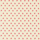 Petals & Polka Dots fabric by Anne Sutton featuring berry dots lace in red and pink tones