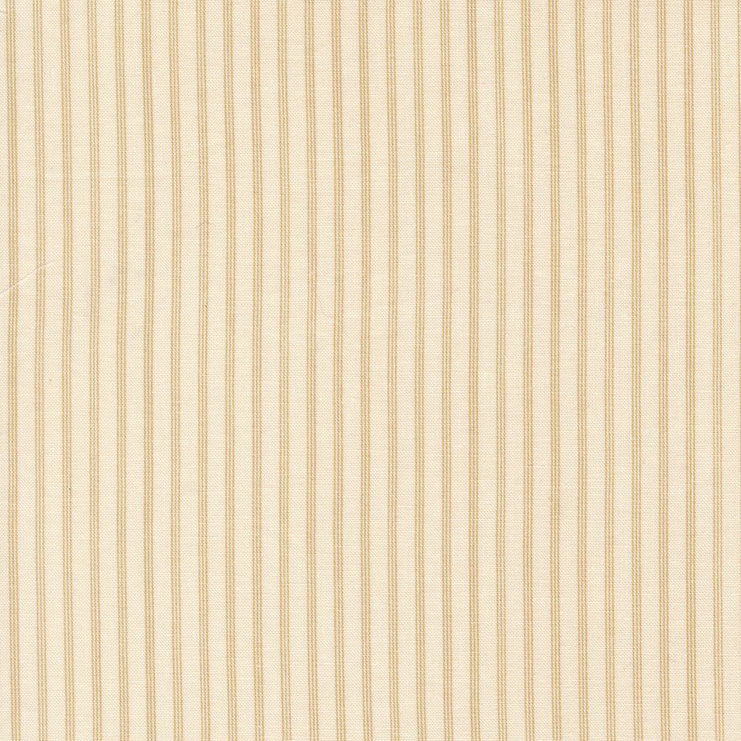Petals & Polka Dots fabric by Anne Sutton featuring stripes, lace, and floral polka dot patterns in red, pink, white, and linen tones