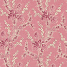 Goodnight Irene fabric by Betsy Chutchian Moda Garden Florals Carnation pattern with delicate pink and mauve flowers on a soft pink background