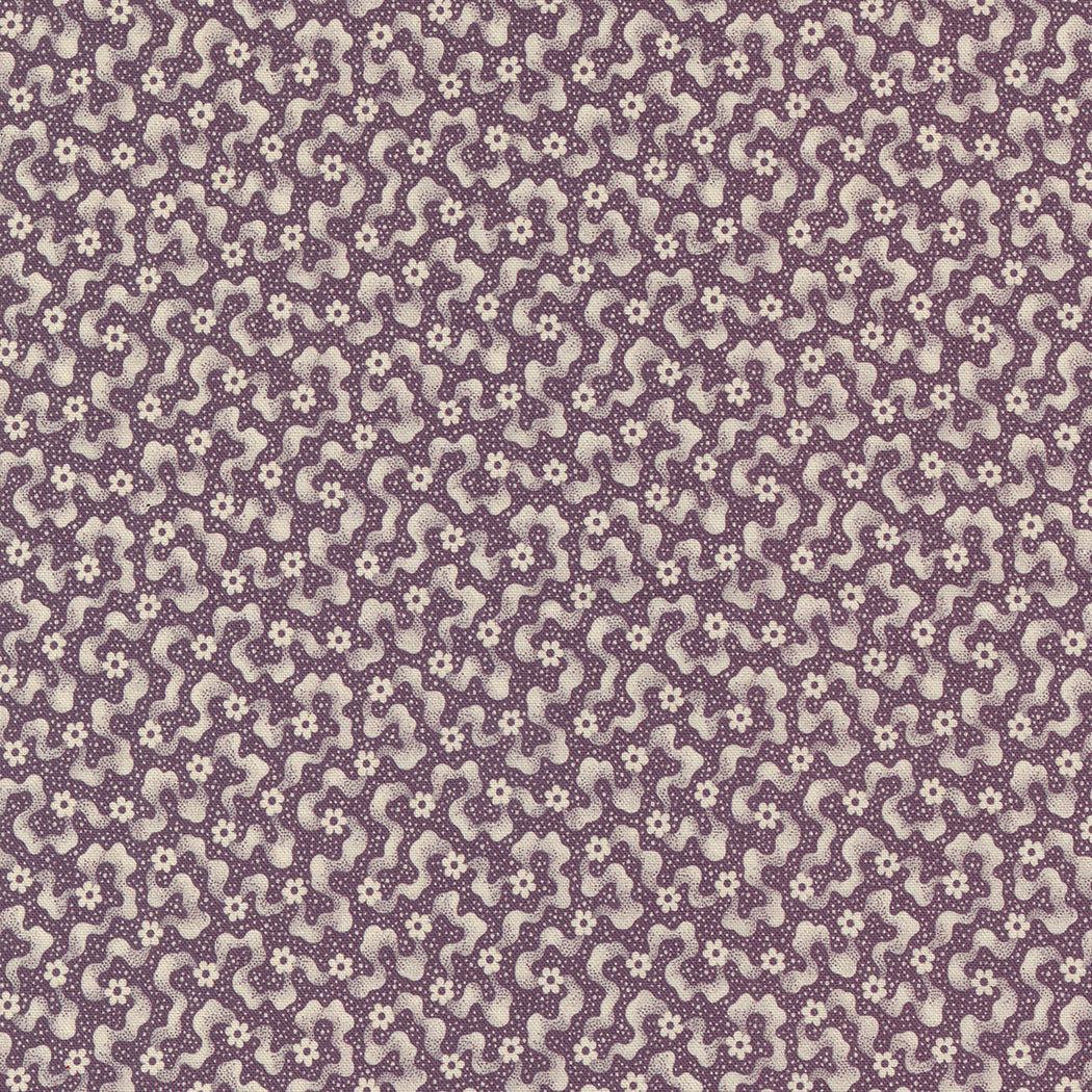 Goodnight Irene fabric by Betsy Chutchian in Ripples Blenders Grape with intricate floral and paisley patterns
