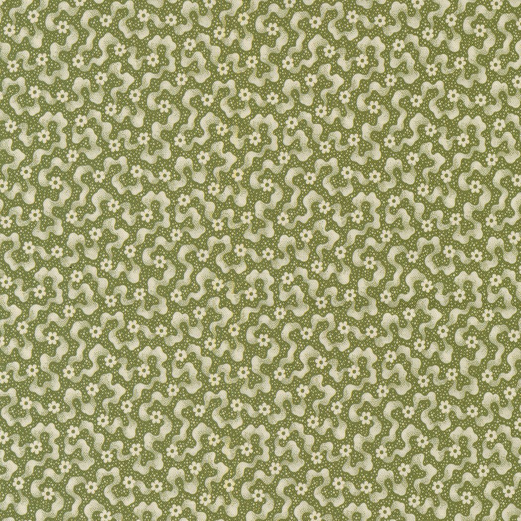 Goodnight Irene fabric by Betsy Chutchian Moda Ripples Blenders Moss green floral pattern