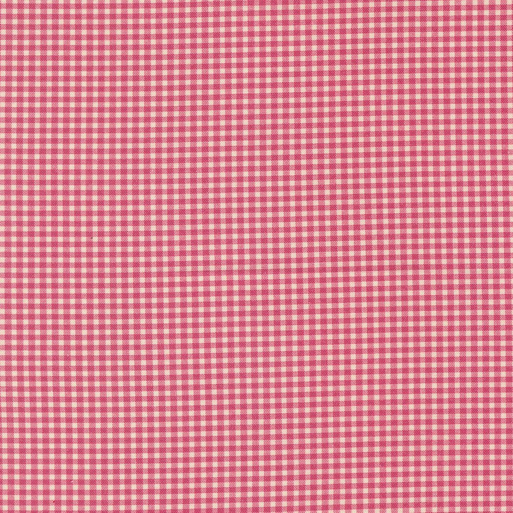 Goodnight Irene pink and white checkered fabric by Betsy Chutchian for Moda Fabrics