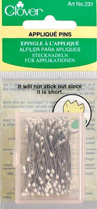 Extra-fine applique pins with sharp tips and small heads for quilting and sewing projects by Clover