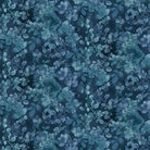 Awakenings Silhouettes Texture Blue fabric by Jan Mott featuring bluebird and foliage design