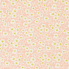 Rosie Picnic Bloom Rose fabric with white daisy floral pattern on peach background by Joanna Figueroa for Moda Fabrics