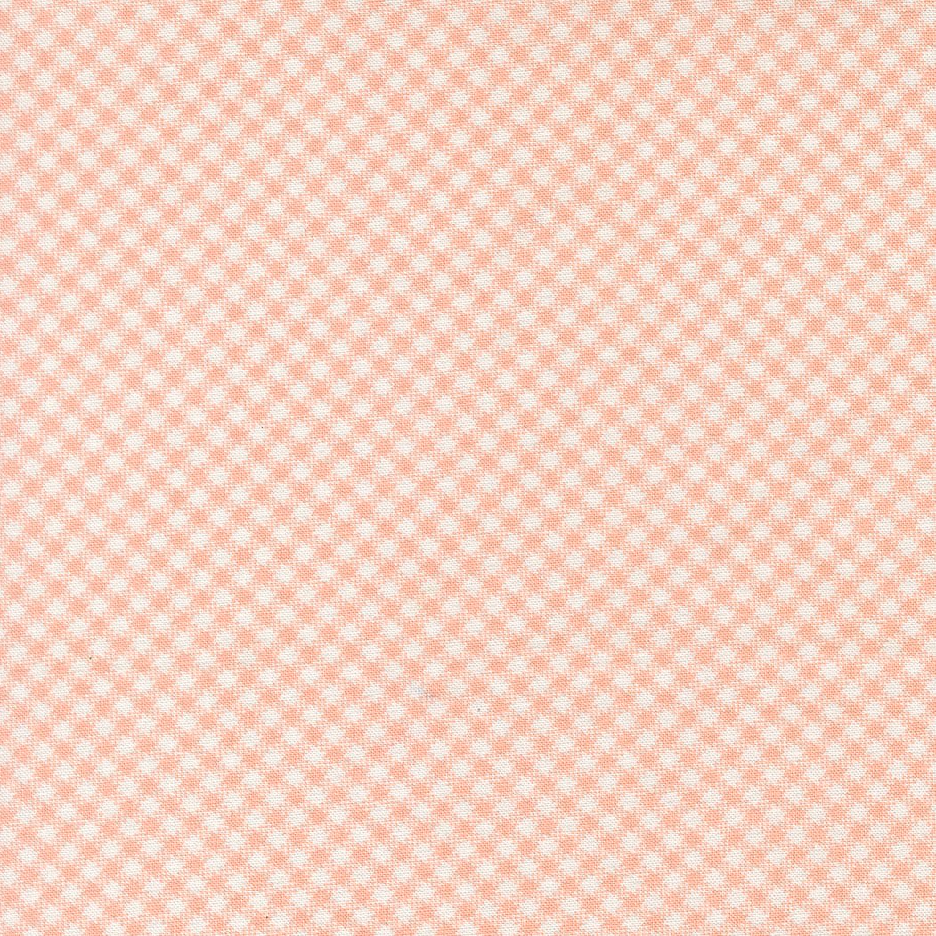 Rosie Gingham Rose fabric by Joanna Figueroa for Moda Fabrics in soft pink and white checkered pattern