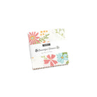 Bountiful Blooms Mini Charm Pack with vibrant florals and plaid patterns by Sheri & Chelsi for Moda Fabrics