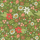 Poinsettia & Pear fabric featuring poinsettia floral and evergreen patterns by Sherri & Chelsi for Moda Fabrics