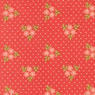Poinsettia & Pear floral fabric bouquet with poinsettias and pears by Sherri & Chelsi for Moda Fabrics