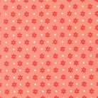 Poinsettia & Pear fabric by Sherri & Chelsi with daisy dots and carnation floral print in red, green, pink, and grey