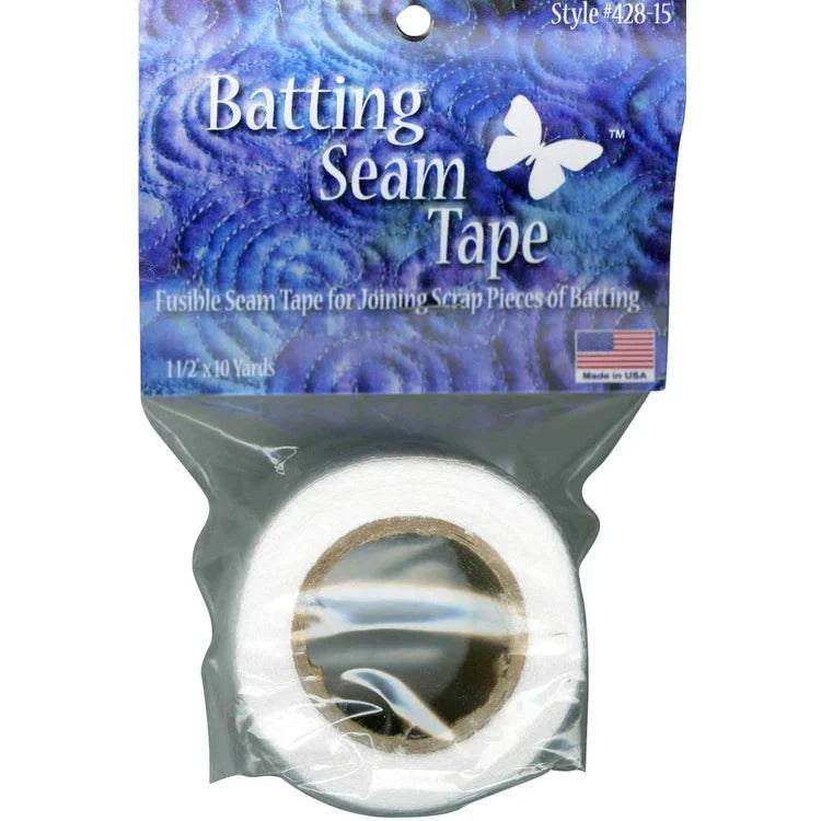 Batting Seam Tape 1.5 inch x 10 yards for quilting and joining batting pieces