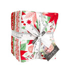 Sweetfire Road Merrily On High Christmas fabric bundle with gingerbread, candy canes, poinsettias, holly, and snowflakes by Moda Fabrics