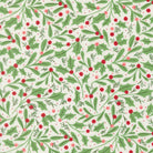 Winter berries and snow fabric print from Sweetfire Road's Merrily On High Christmas collection by Moda Fabrics