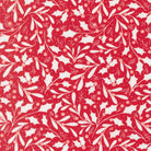 Sweetfire Road Merrily On High Christmas fabric with gingerbread, candy canes, poinsettias, holly, and snowflakes
