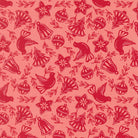 Sweetfire Road Merrily On High Cookie Cutters Blush fabric with gingerbread and holiday motifs by Moda Fabrics