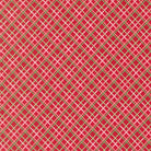Sweetfire Road Merrily On High Pretty Plaid Christmas Red fabric with holiday motifs by Moda Fabrics