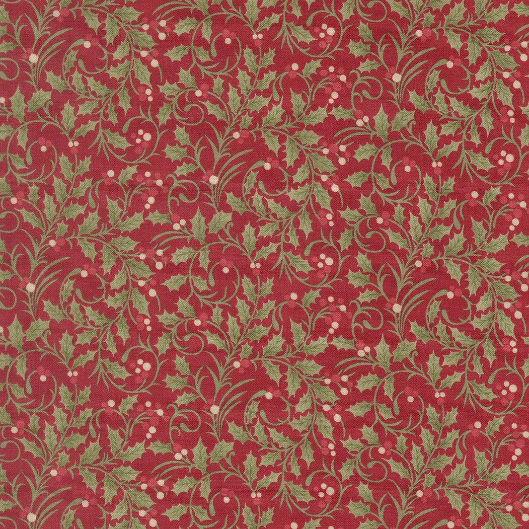 Candlelight Christmas Scroll Blenders Crimson fabric by 3 Sisters for Moda Fabrics, sold in half-yard increments