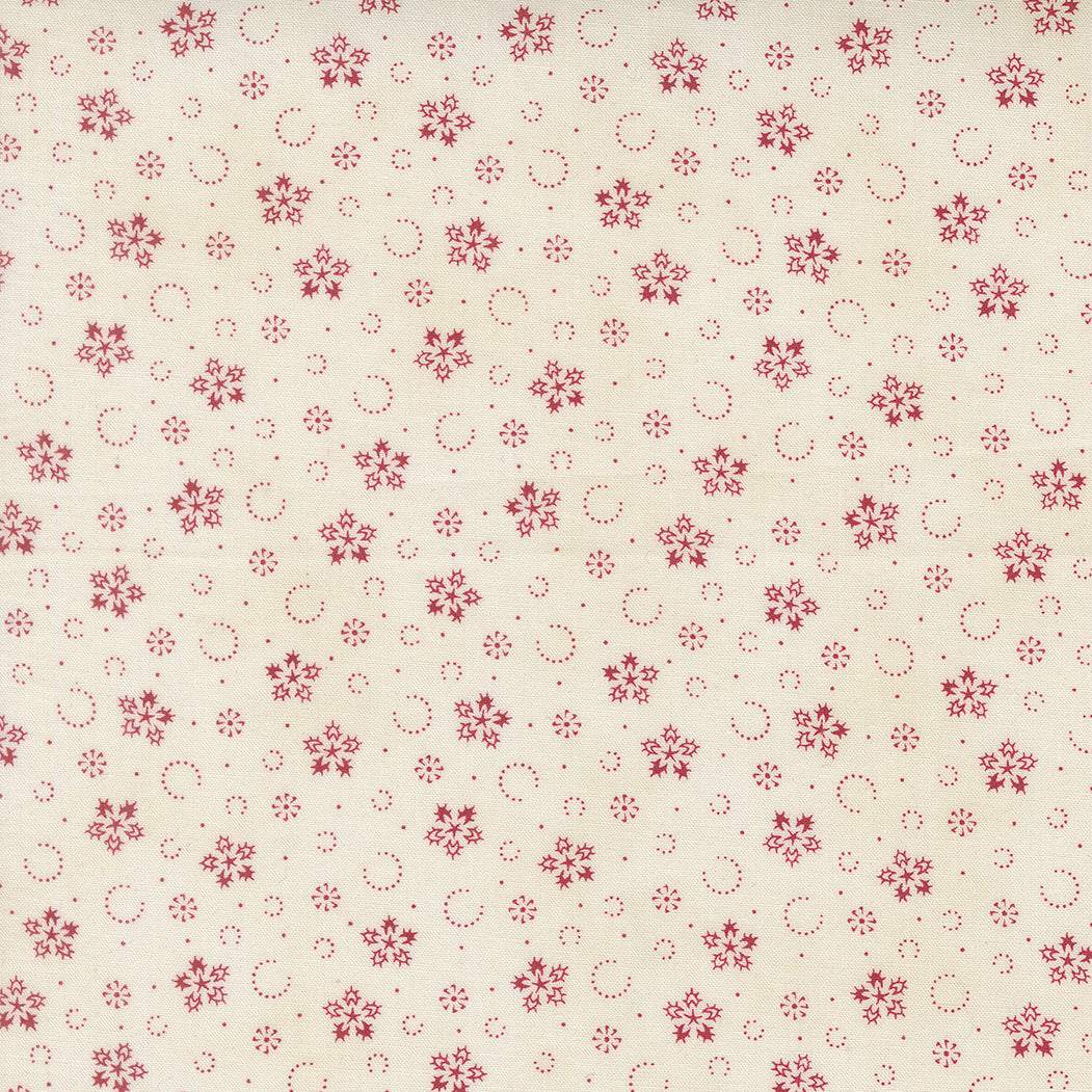 Candlelight Christmas festive flurries cream fabric by 3 Sisters for Moda Fabrics sold in half-yard increments