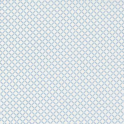 Nantucket Summer cream blue sail check plaid fabric by Camille Rosekelly for Moda, sold in half-yard increments