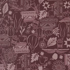 Windfall Cozy Up Merlot autumn fabric with leaves and sunflowers by Stephanie Sliwinski for Moda Fabrics