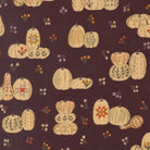 Windfall Pumpkin Patches Merlot fabric with autumn pumpkin and leaf patterns by Stephanie Sliwinski