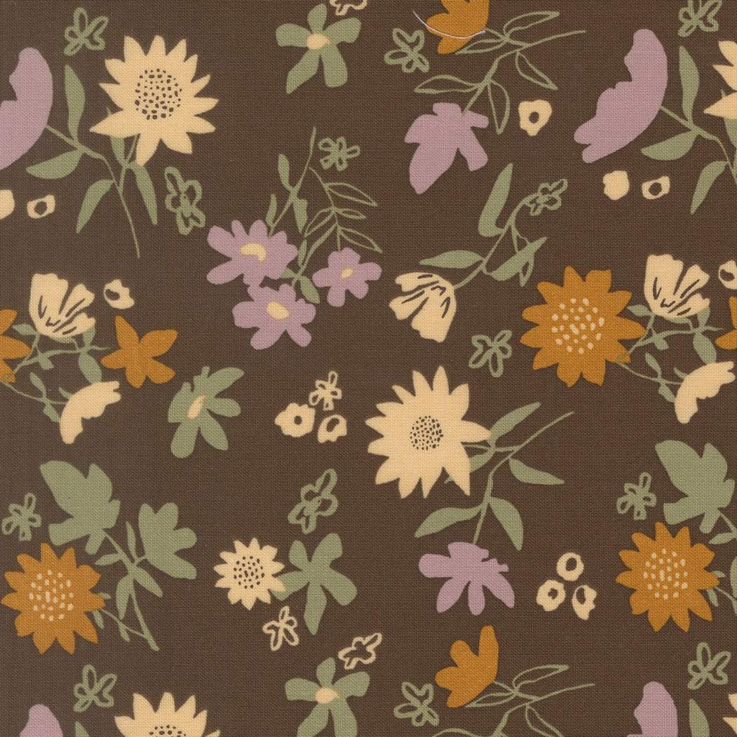 Windfall Playful Petals autumn-themed fabric with playful petals design by Stephanie Sliwinski