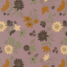 Windfall Playful Petals Thistle fabric by Stephanie Sliwinski featuring autumn-inspired floral and thistle motifs