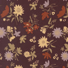Windfall Playful Petals Merlot fabric with autumn leaves and petals design by Stephanie Sliwinski