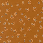 Windfall Autumn Breeze Caramel fabric by Stephanie Sliwinski showcasing autumn leaves and sunflowers design