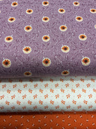 Three coordinating fabrics from Bella Rose Quilts 3 Yard Quilt Bundle for quilting and sewing projects