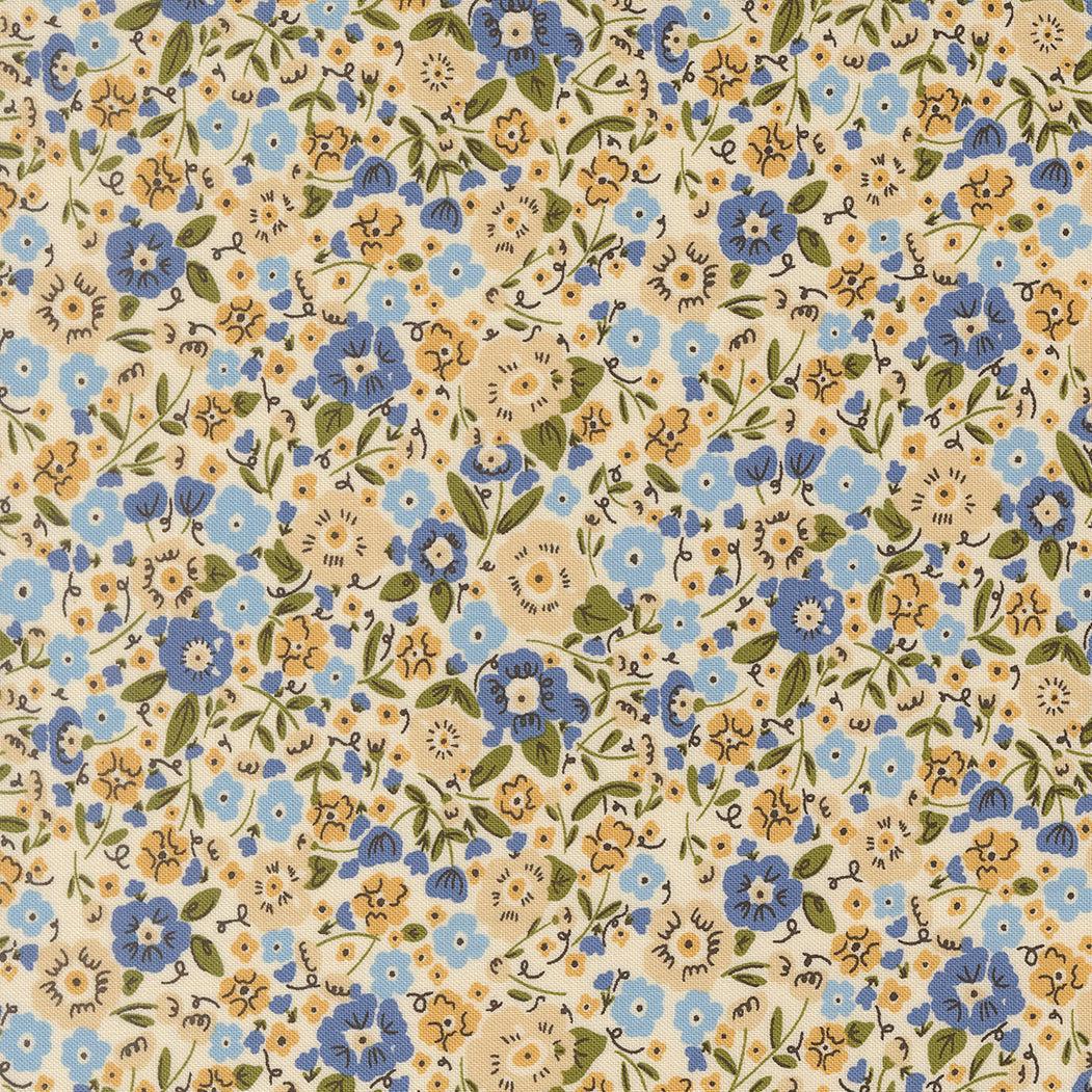The Henhouse Calico small floral cloud fabric by Gingiber for Moda Fabrics with rustic country charm