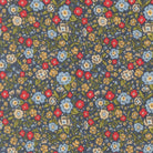 The Henhouse Calico small floral denim fabric by Gingiber for Moda Fabrics showing country-inspired floral pattern