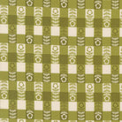 The Henhouse Flower Plaid Grass fabric by Gingiber for Moda Fabrics in warm country colors