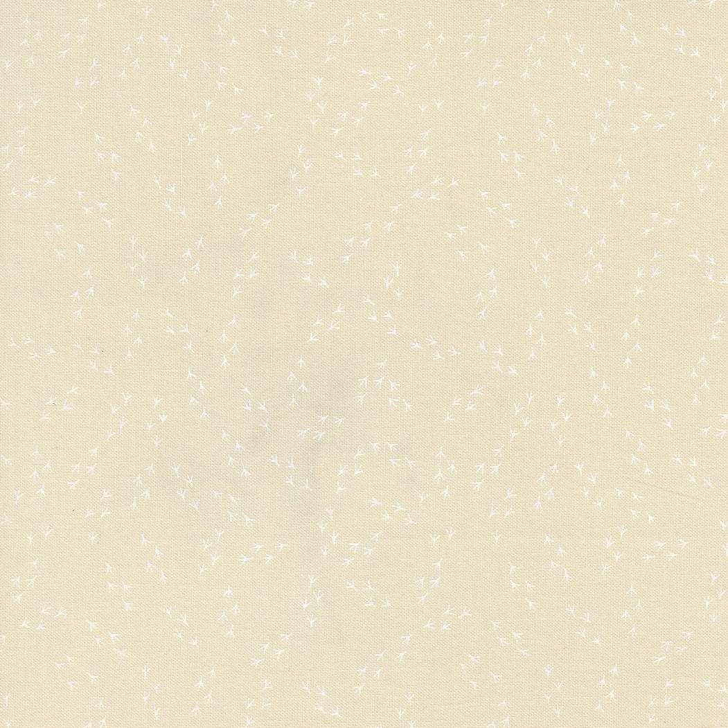 The Henhouse Chicken Feet Cloud White fabric by Gingiber for Moda Fabrics with rustic barnyard charm