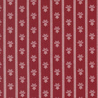 American Gatherings III floral stripe fabric in deep crimson by Primitive Gatherings for Moda Fabrics