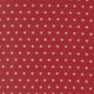 American Gatherings III Double Star Crimson fabric with white stars on red background by Primitive Gatherings for Moda Fabrics