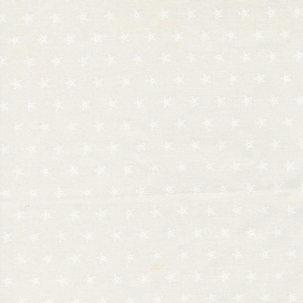 American Gatherings III Double Star Cloud White fabric by Primitive Gatherings for Moda Fabrics in 1/2 yard increments