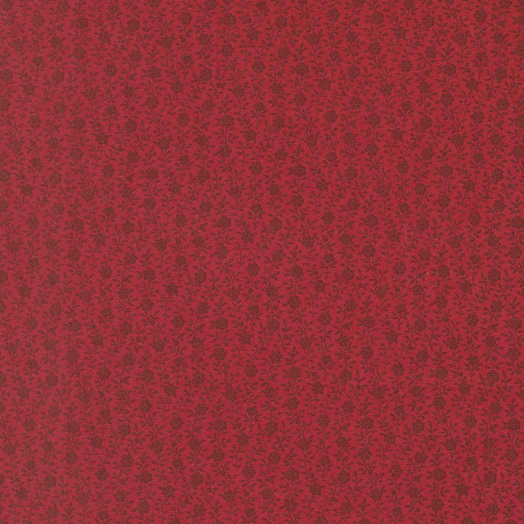 American Gatherings III deep crimson small floral fabric by Primitive Gatherings for Moda Fabrics