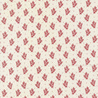 American Gatherings III Flower Sprig Cloud Crimson fabric by Primitive Gatherings for Moda Fabrics, red floral pattern on cream background, sold by half-yard increments