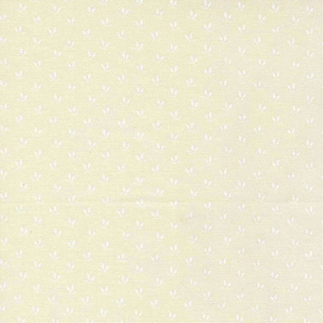 Joyful Gatherings II Leaf Sprig Cloud White fabric by Lisa Bongean for Christmas quilting and crafts
