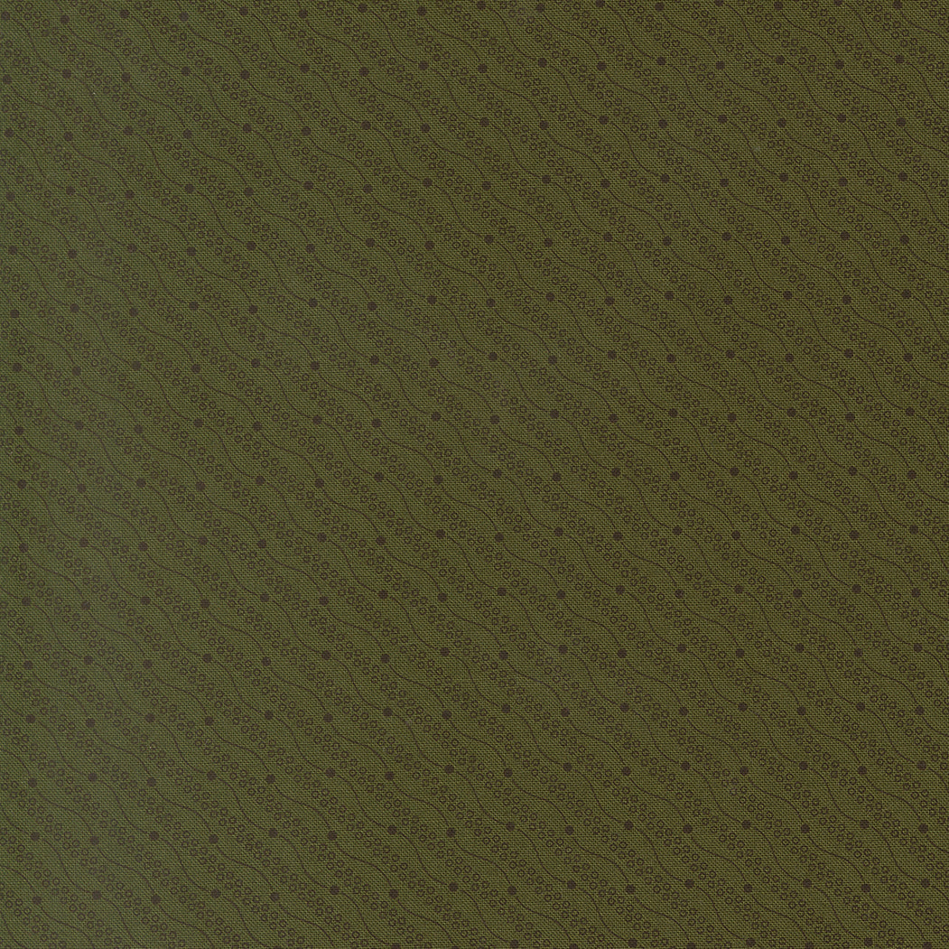 Joyful Gatherings II Razzle Dazzle Evergreen fabric panel with festive Christmas motifs in red, green, and cream by Lisa Bongean