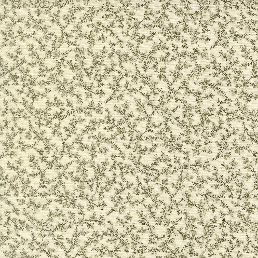 Joyful Gatherings II holiday fabric panel with mistletoe vine and evergreen by Lisa Bongean for Moda Fabrics