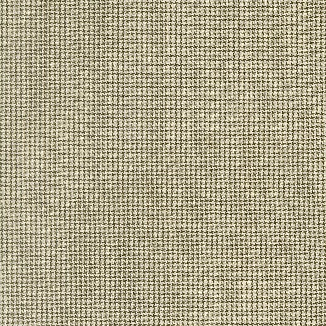 Joyful Gatherings II holiday fabric with mini houndstooth and cloud evergreen pattern by Lisa Bongean for Primitive Gatherings