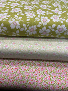 Three coordinating fabrics in a 3 Yard Quilt Bundle from Bella Rose Quilts for quilting and sewing projects