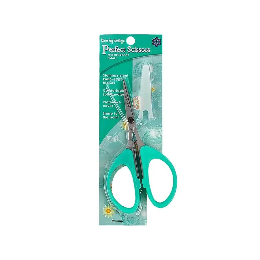 Karen Kay Buckley Perfect Scissors 4-inch stainless steel with ergonomic handles and blade cover