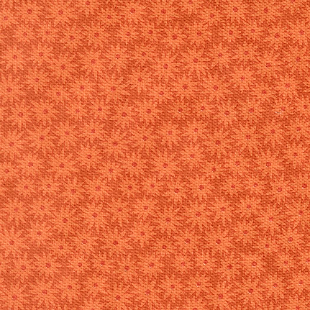 Scenery Sedum Small Floral Yam fabric by Elizabeth Hartman featuring nature-inspired tone-on-tone floral print in warm colors