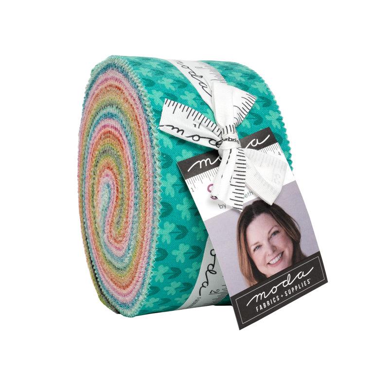 Scenery Jelly Roll® fabric strips by Elizabeth Hartman with nature-inspired colors and prints