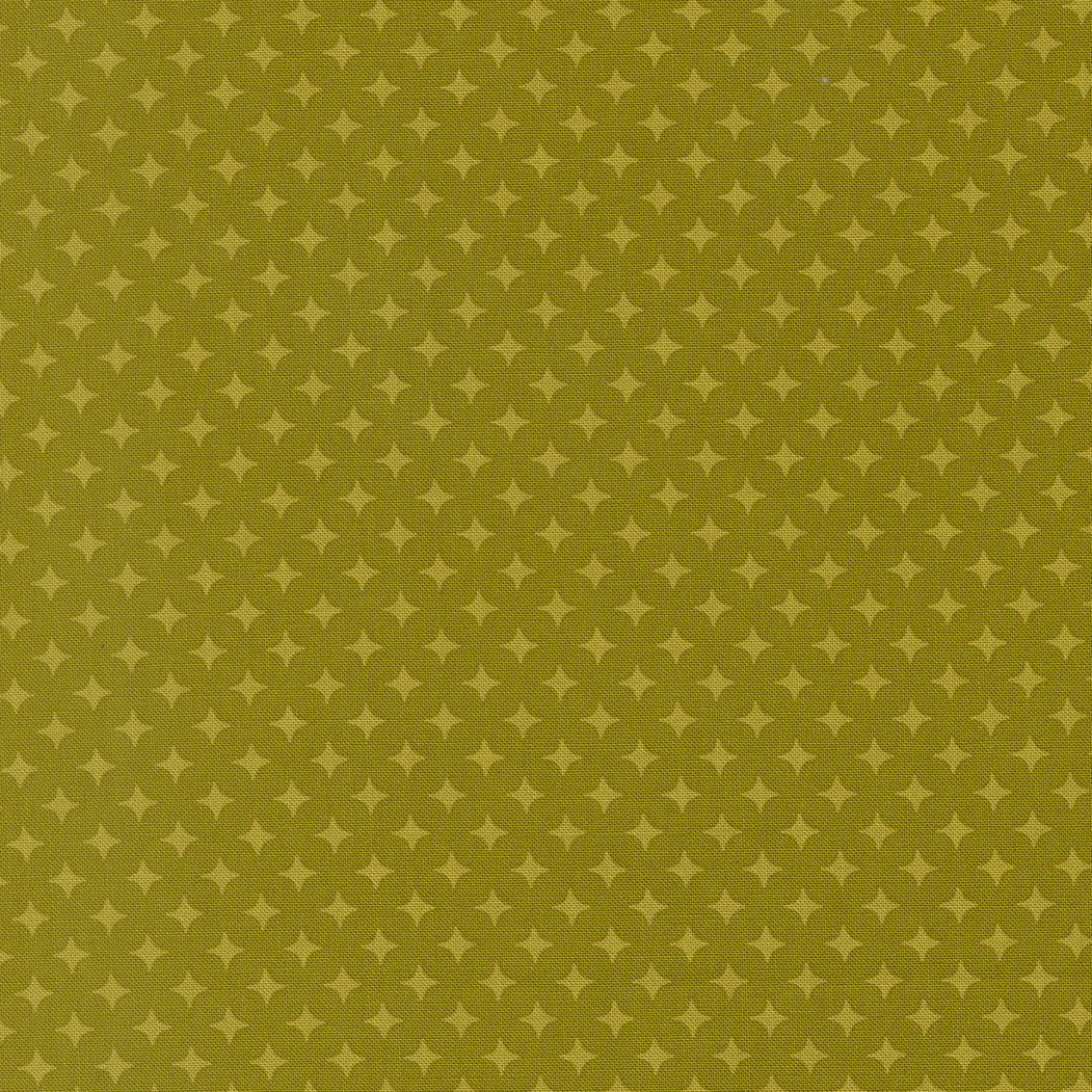 Scenery Diamonds Blender Kelp fabric by Elizabeth Hartman for Moda Fabrics, nature-inspired tone-on-tone print