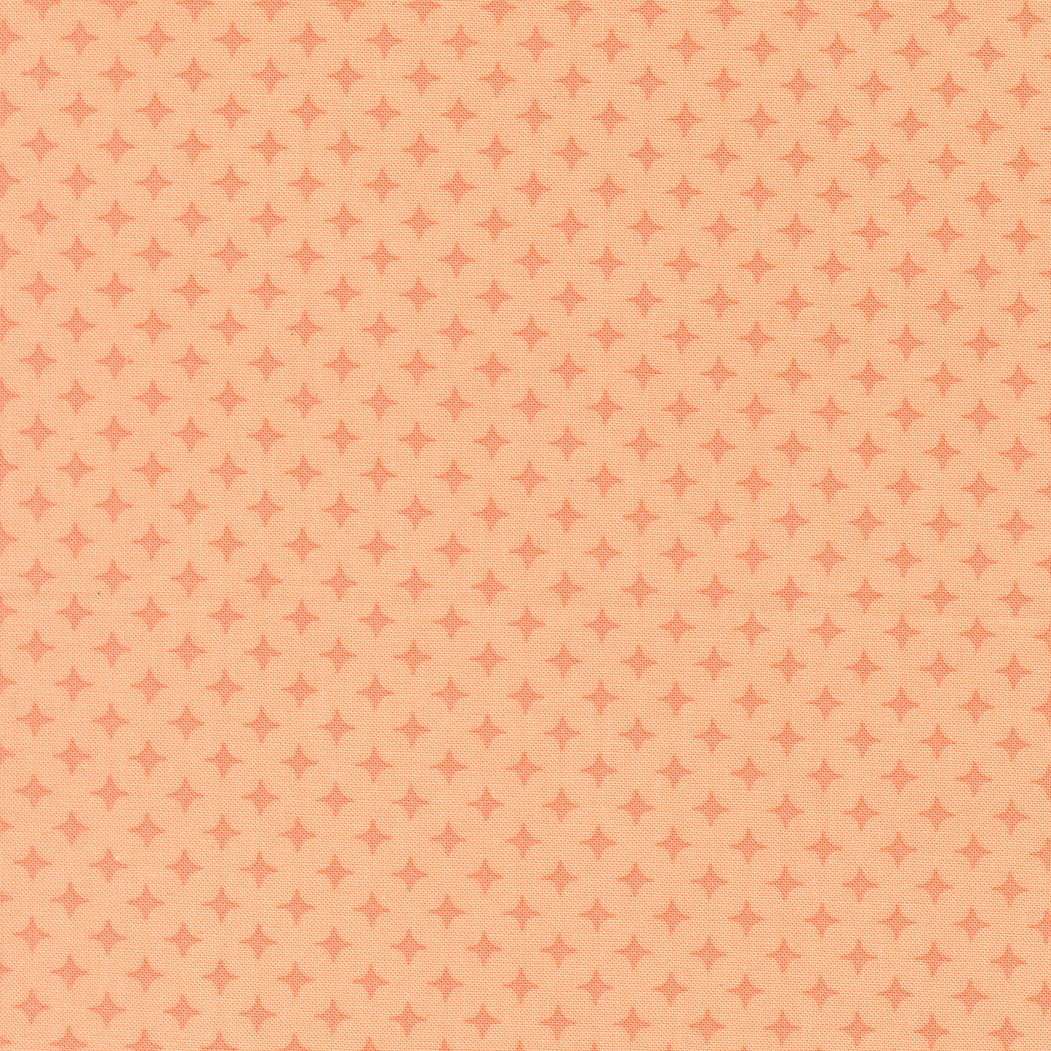 Scenery Diamonds Blender Cantaloupe fabric by Elizabeth Hartman for Moda Fabrics in sun-warmed tones